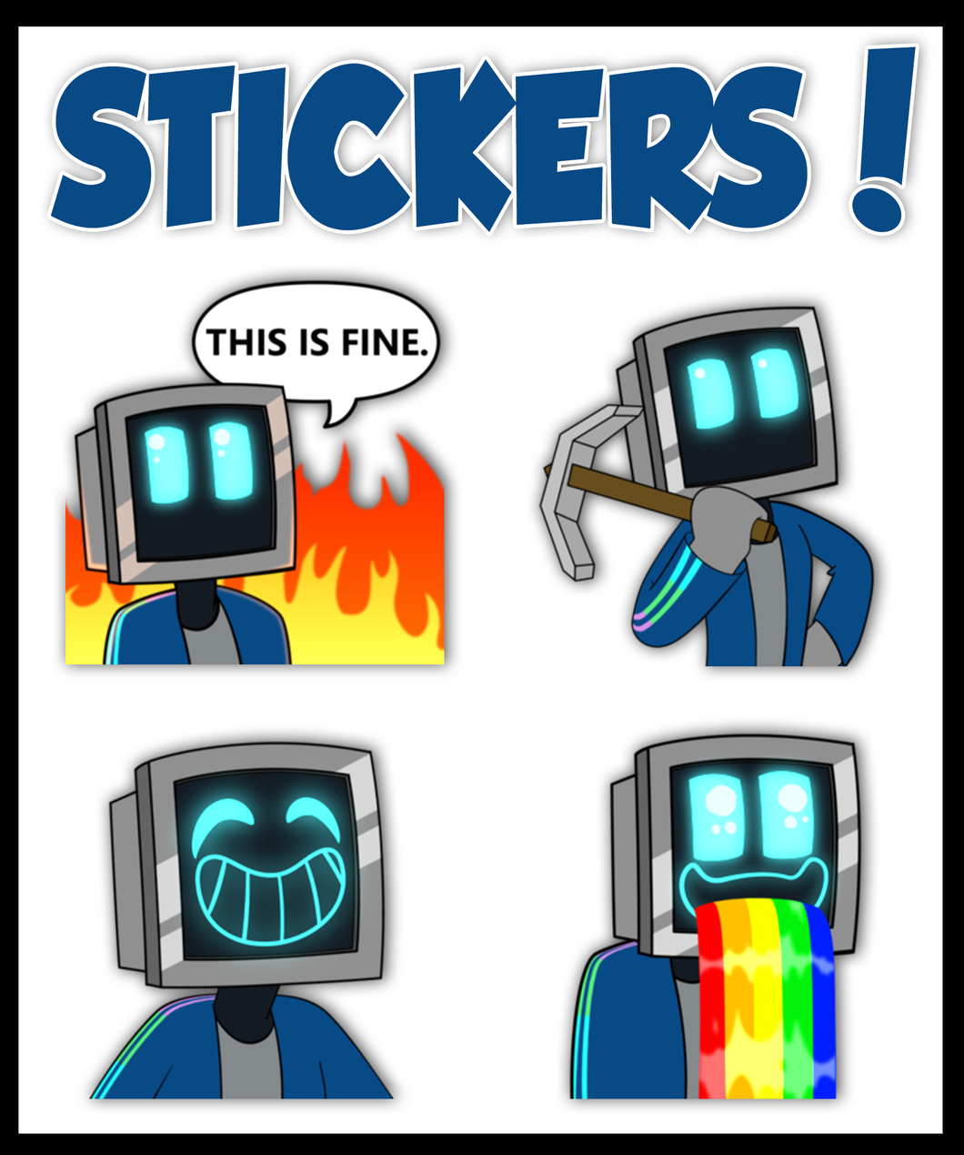 TeeVee Stickers
